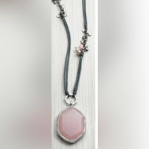 EUC Silpada Pink Quartz Necklace